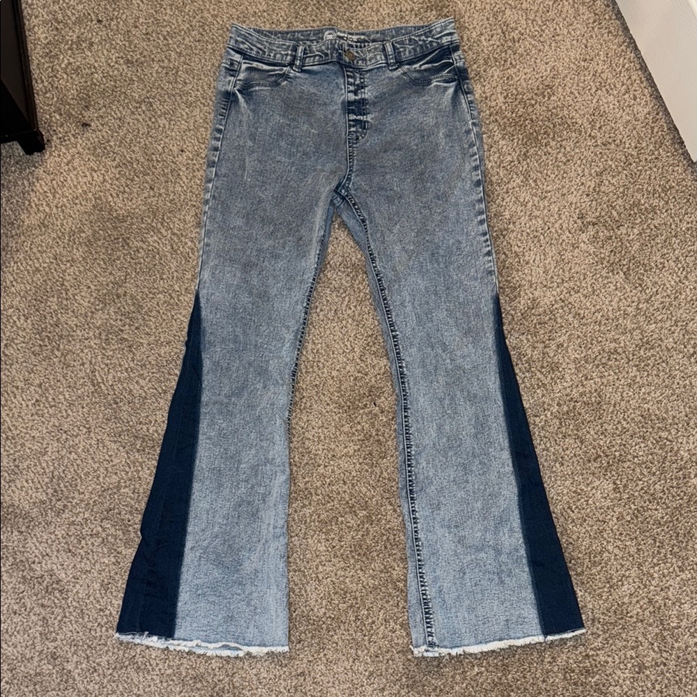 Wonder Nation  Two-Tone Flare Jeans